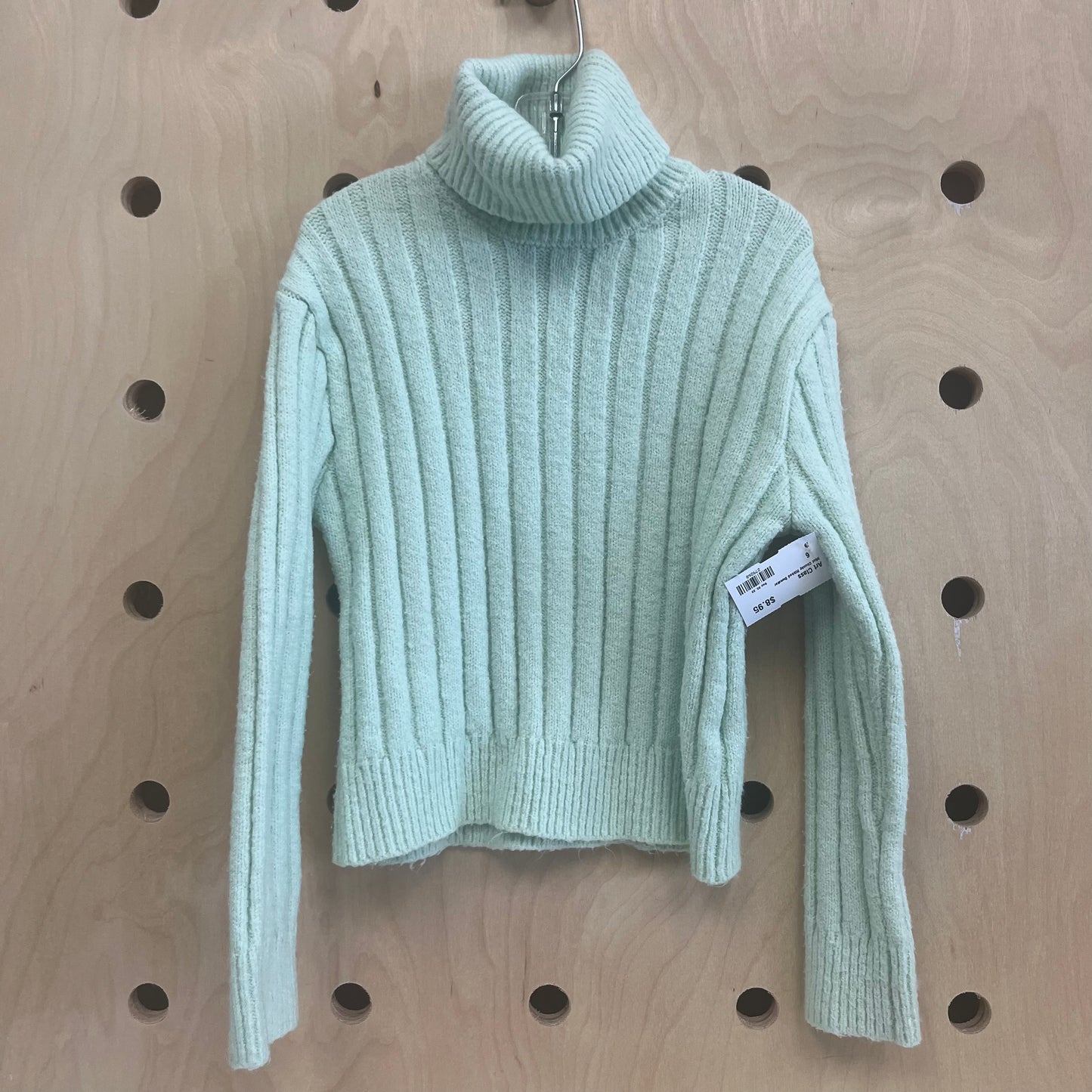 Mint Chunky Ribbed Sweater