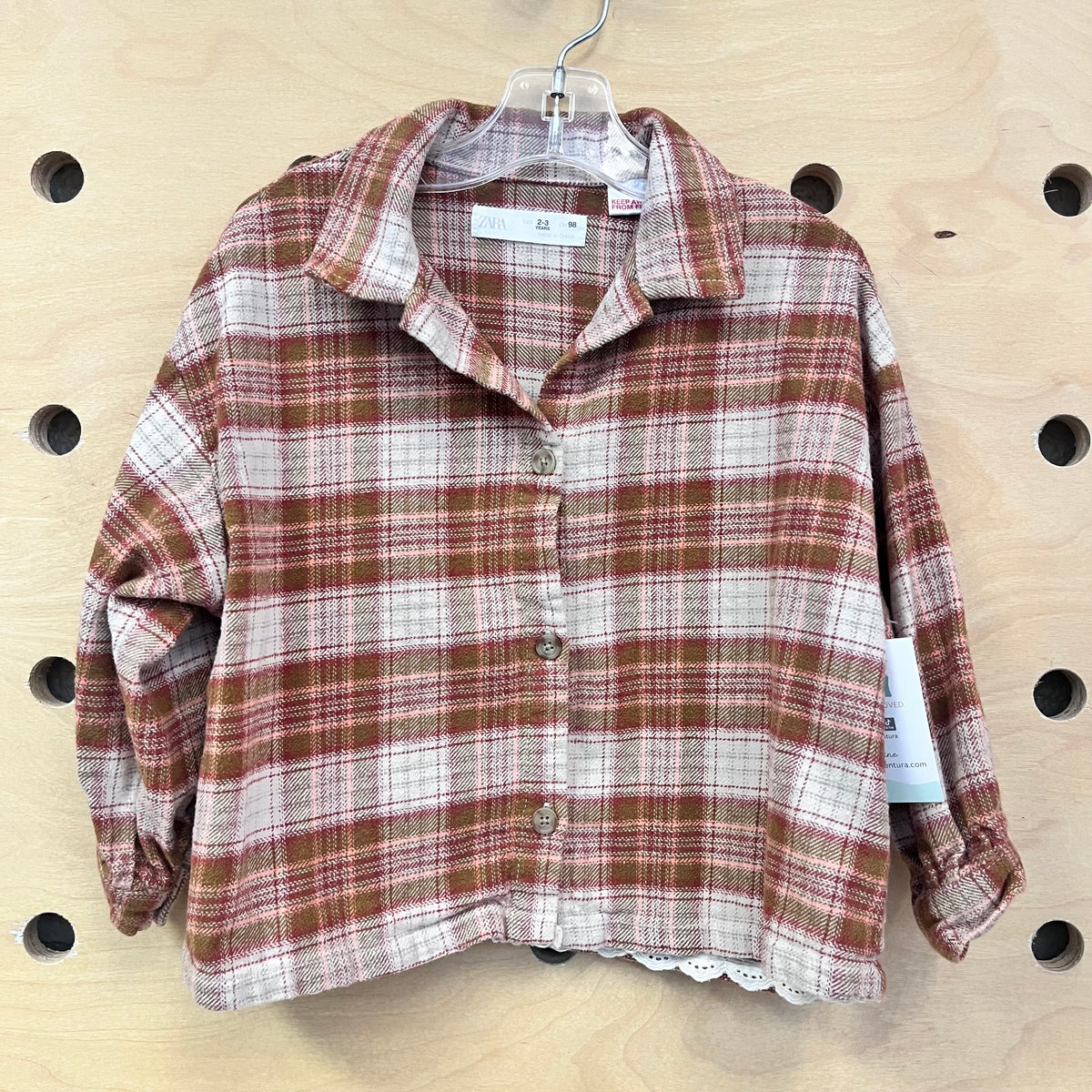 Browns Lace Trim Flannel