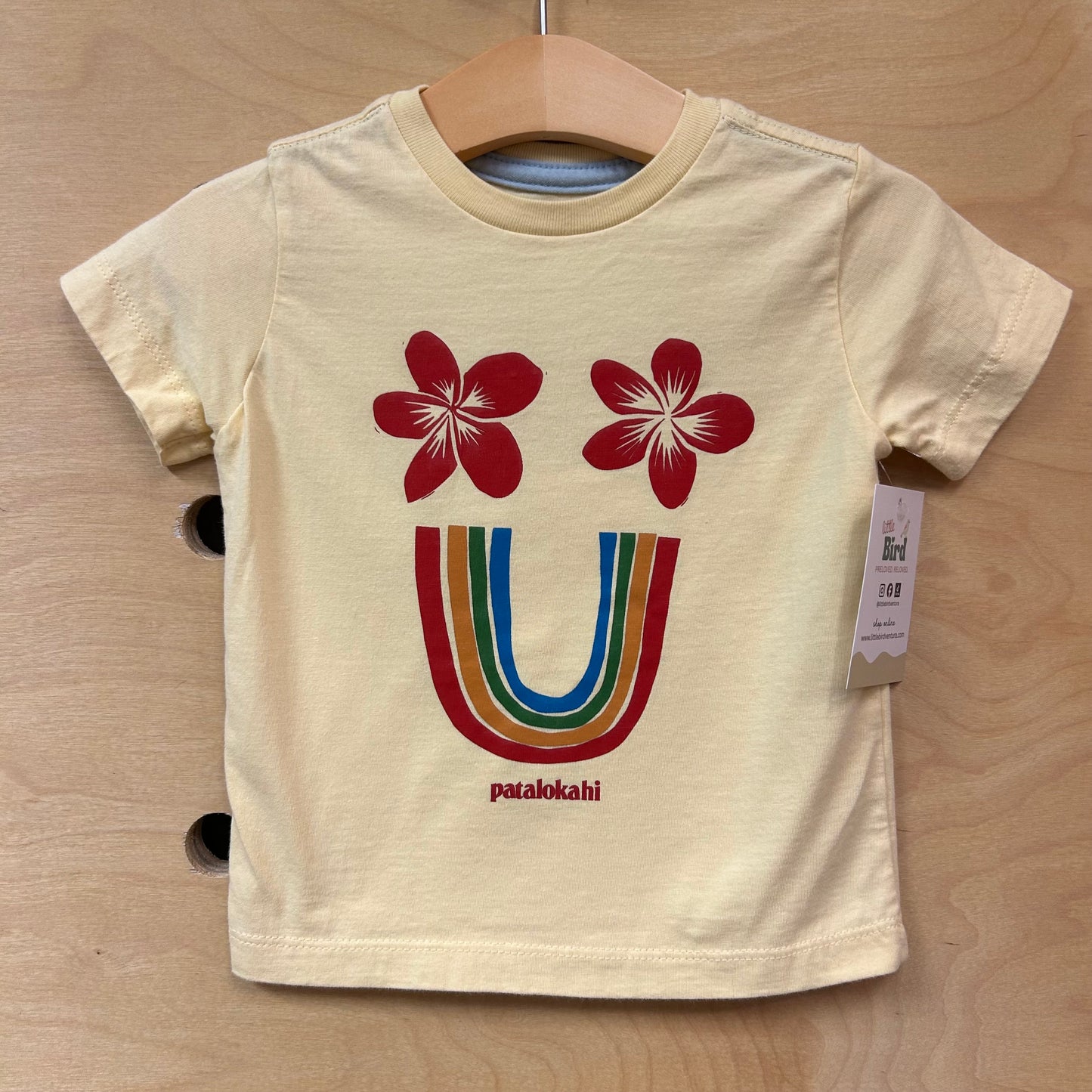 Organic Yellow Flower/Rainbow Tee