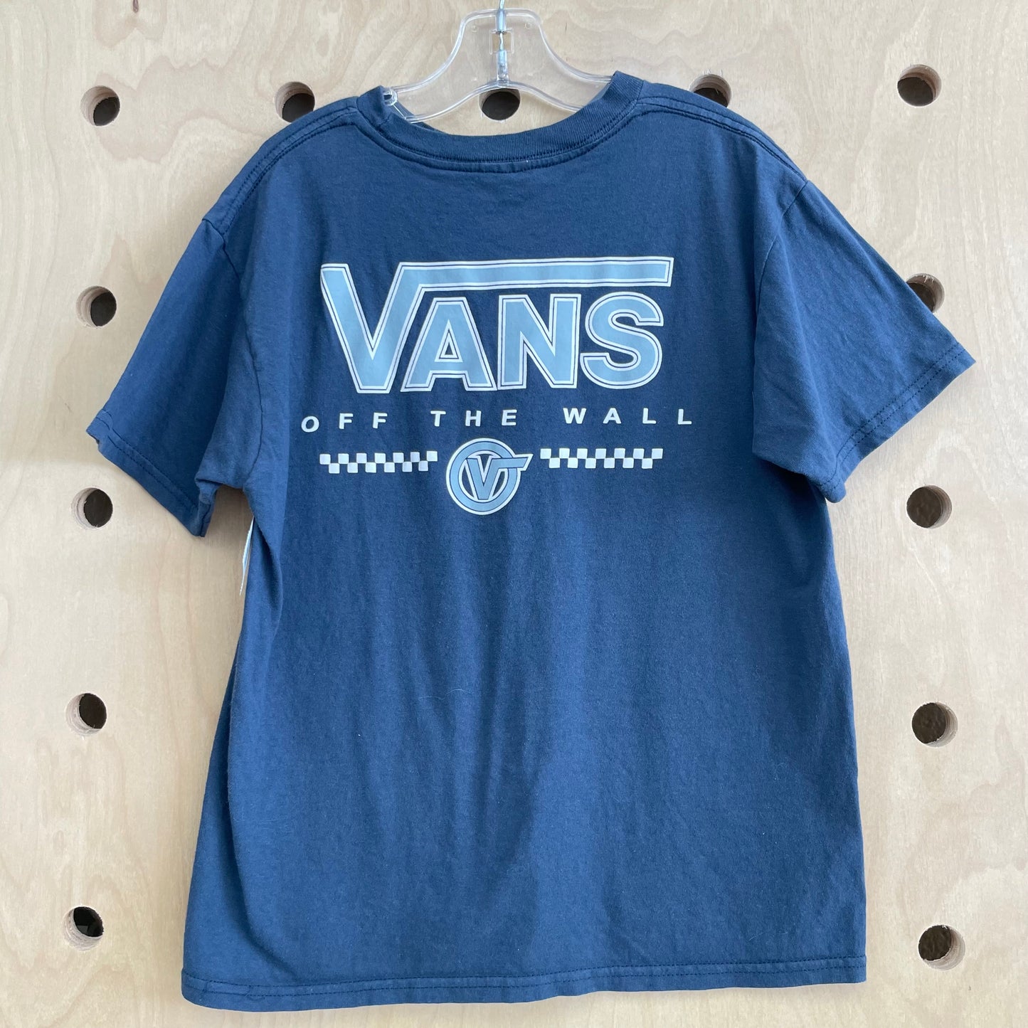 Blue Checkered Logo Tee