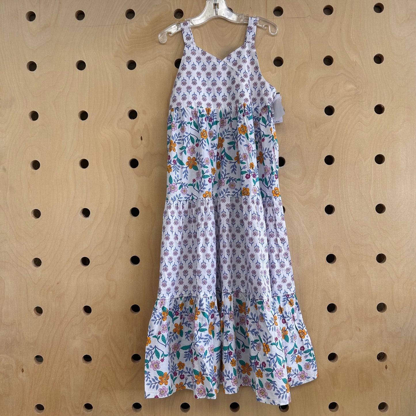 White Mixed Print Maxi Dress NEW!