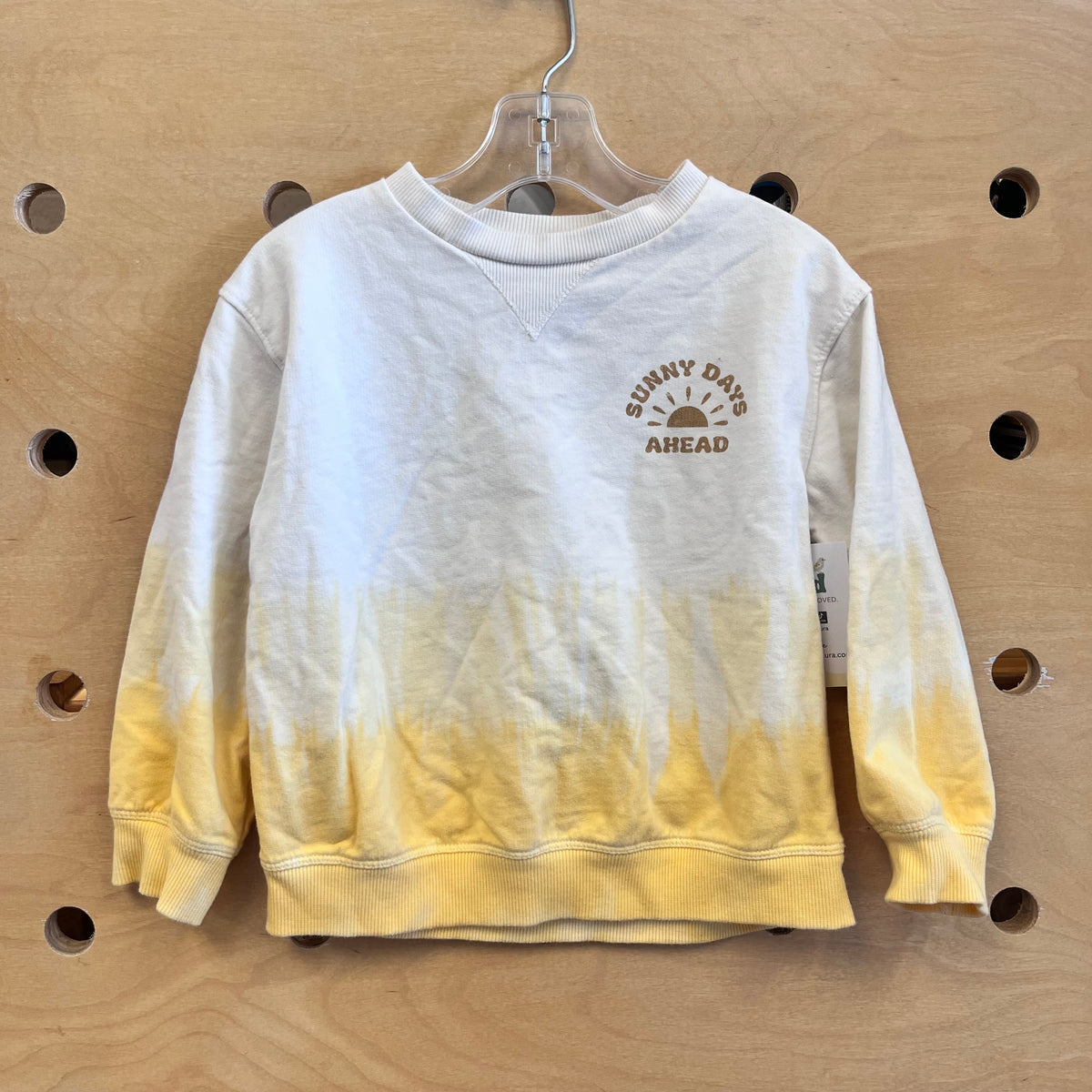 White/Yellow Ombree 'Sunny Days' Pullover