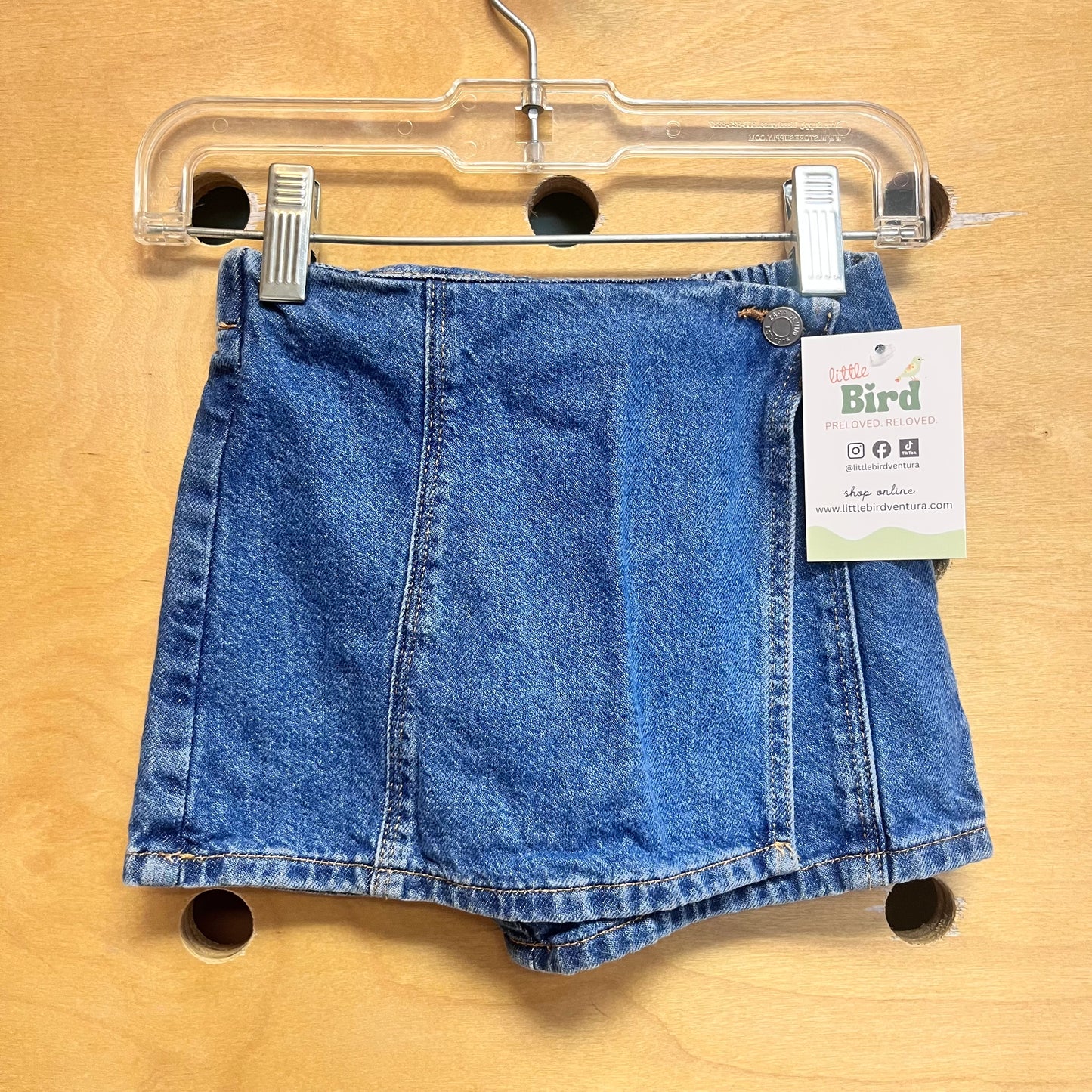 Denim Skorts