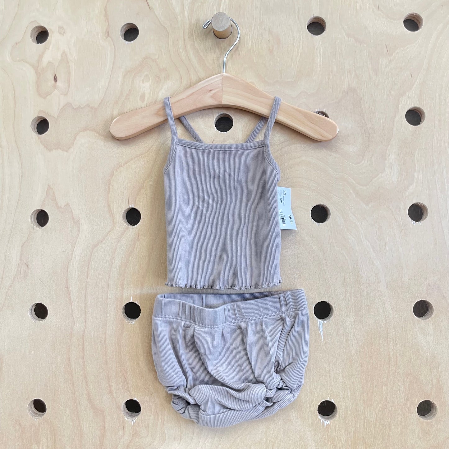 Greige Ribbed Outfit