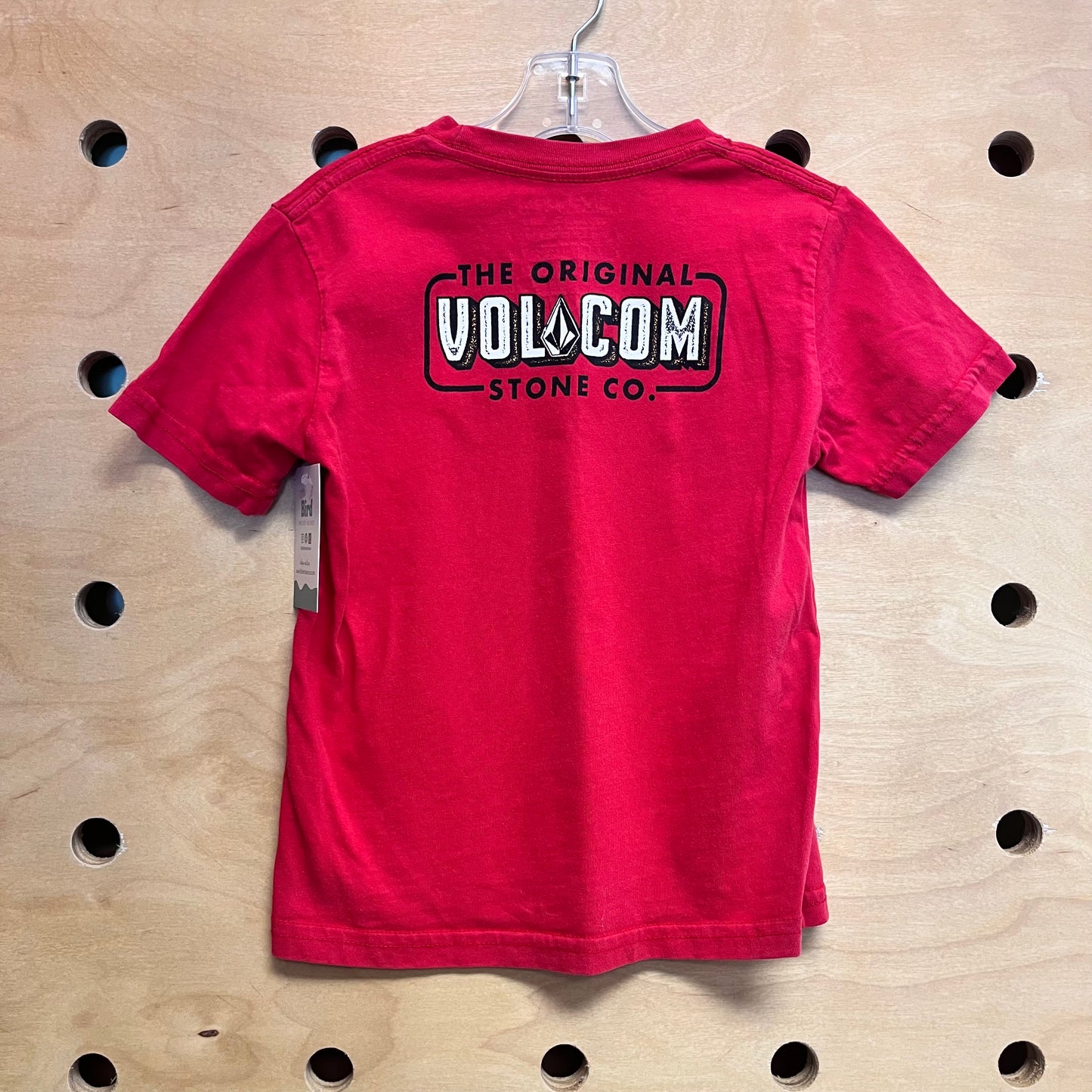 Red Volcom Logo Tee