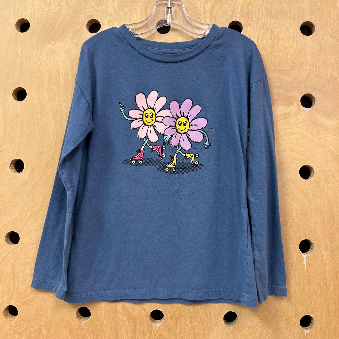 Blue Roller Skating Daisy Long Sleeve