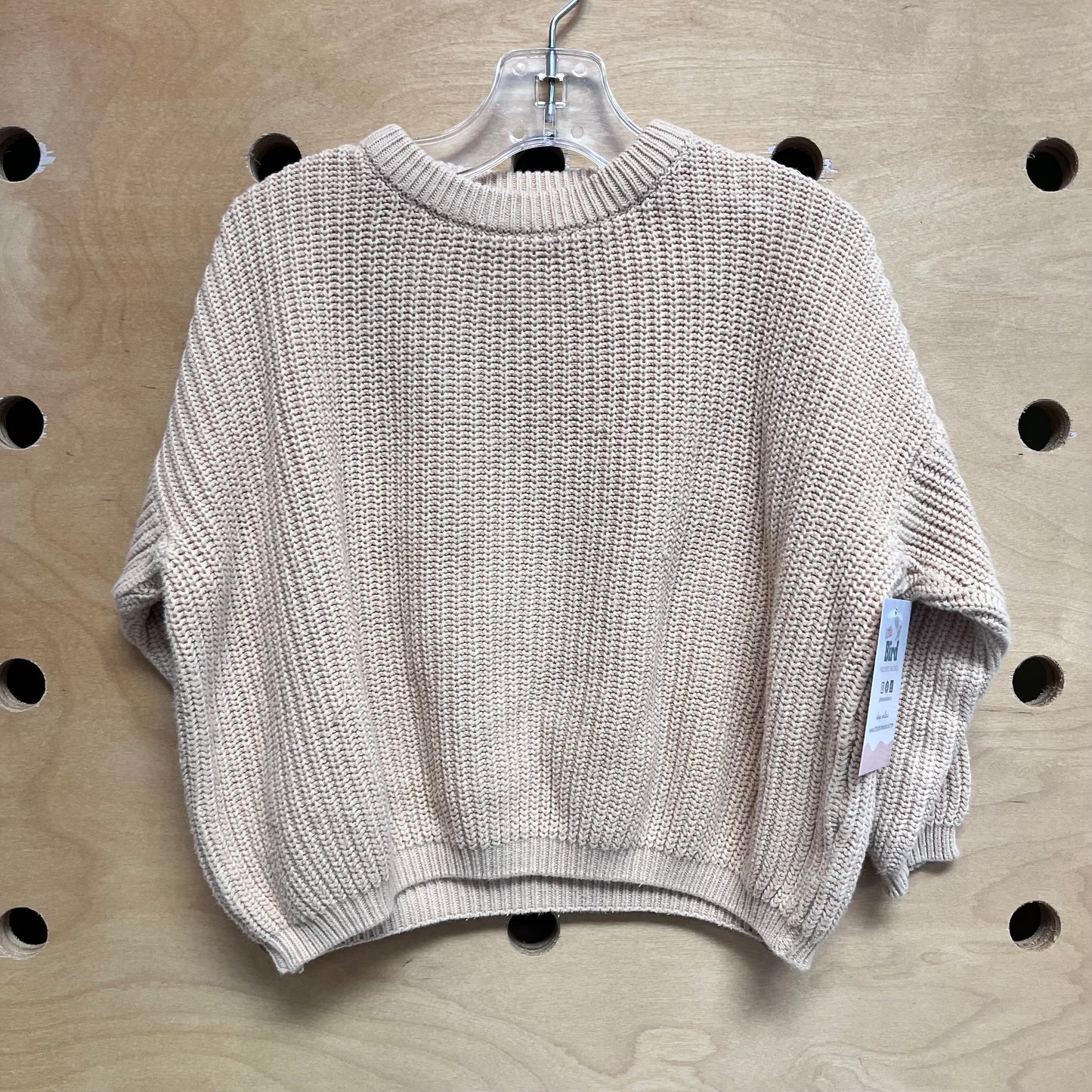 Wheat Boxy Sweater