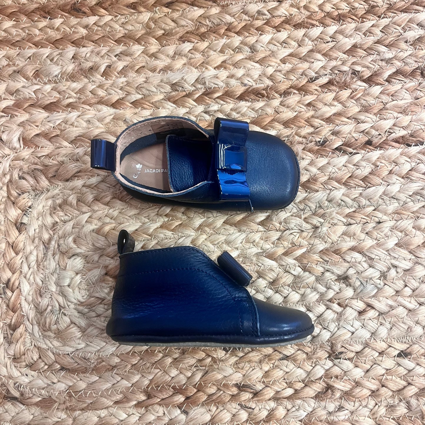 Navy Leather Shoes