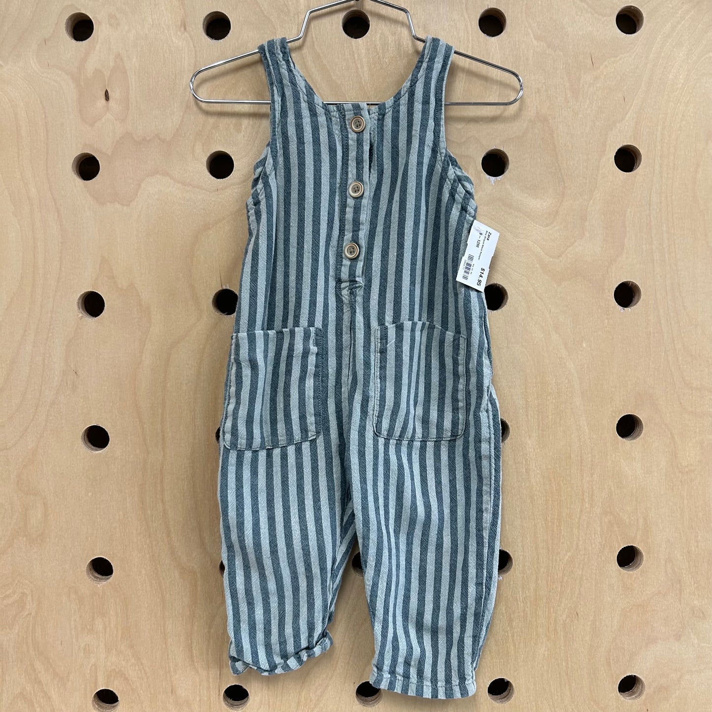 Blue Striped Blend Romper