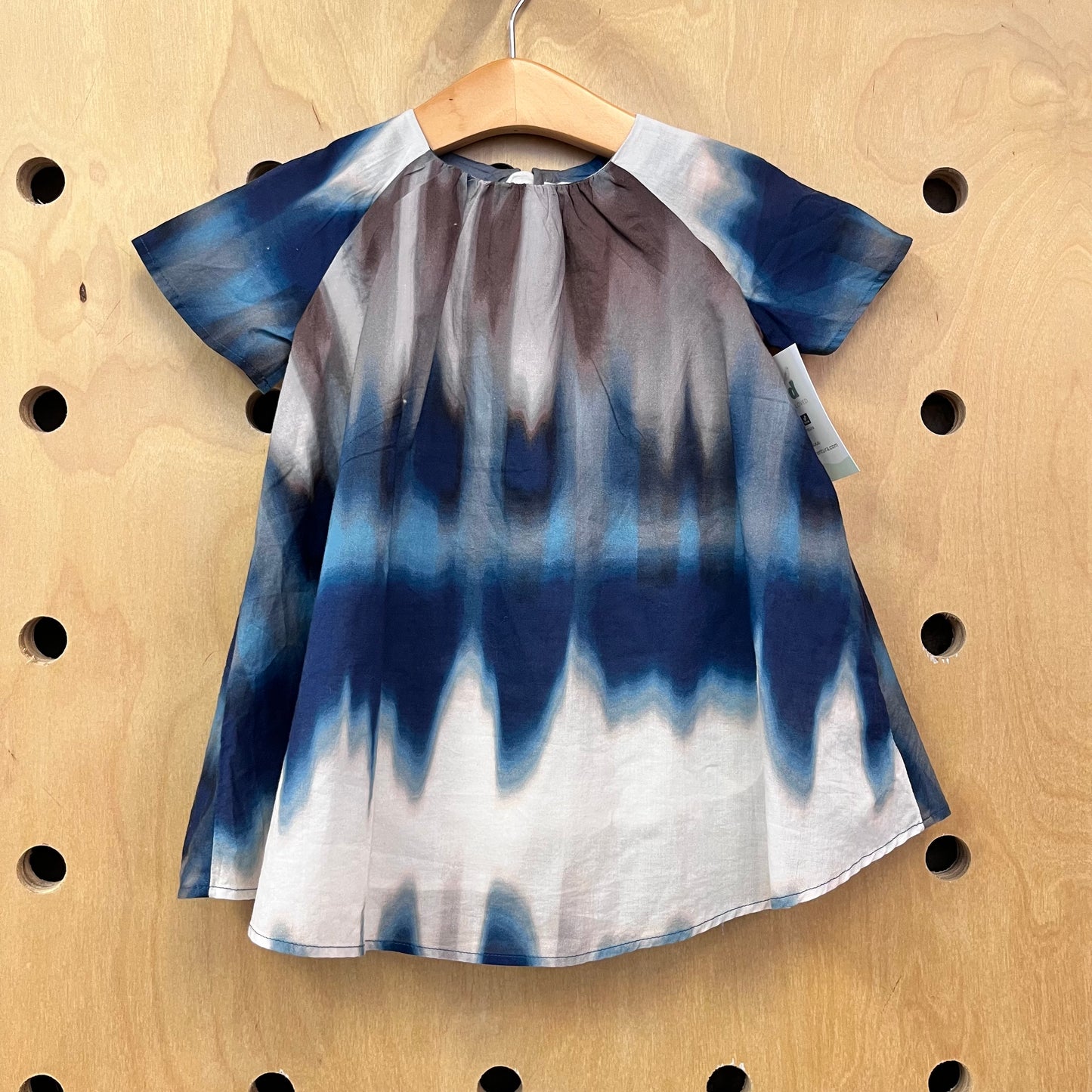 Blue/Grey Tie Dye Cotton Dress NEW!