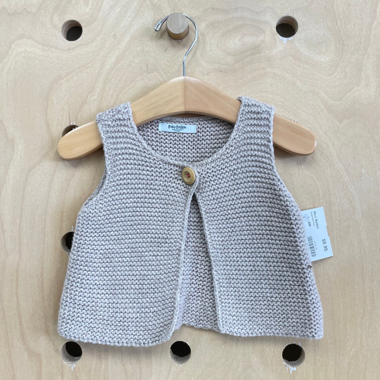 Brown Knit Vest