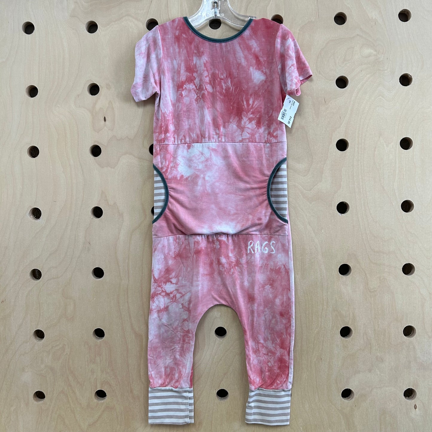 Red Tie Dye Romper