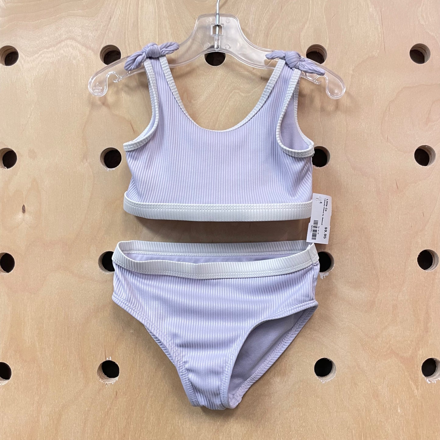 Lavender Ribbed 2p. Swimsuit