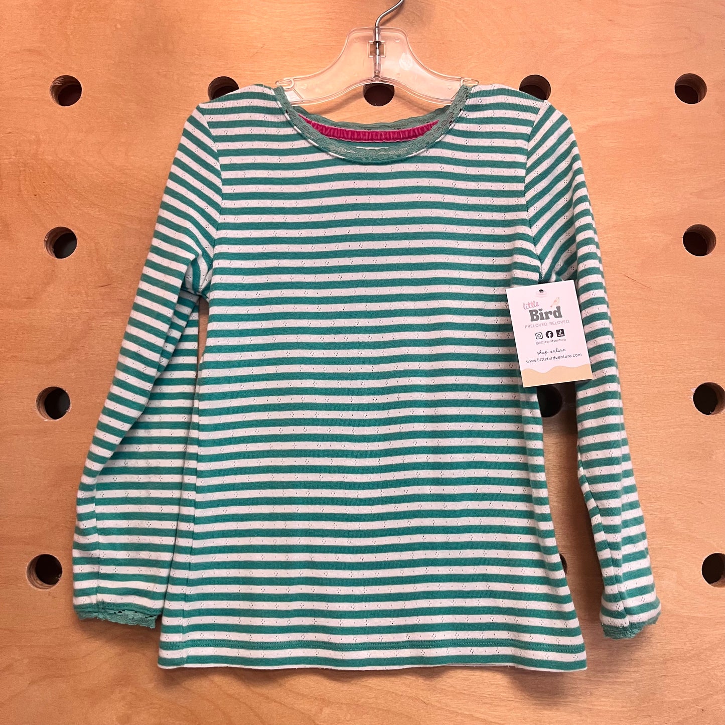 Teal Striped Long Sleeve