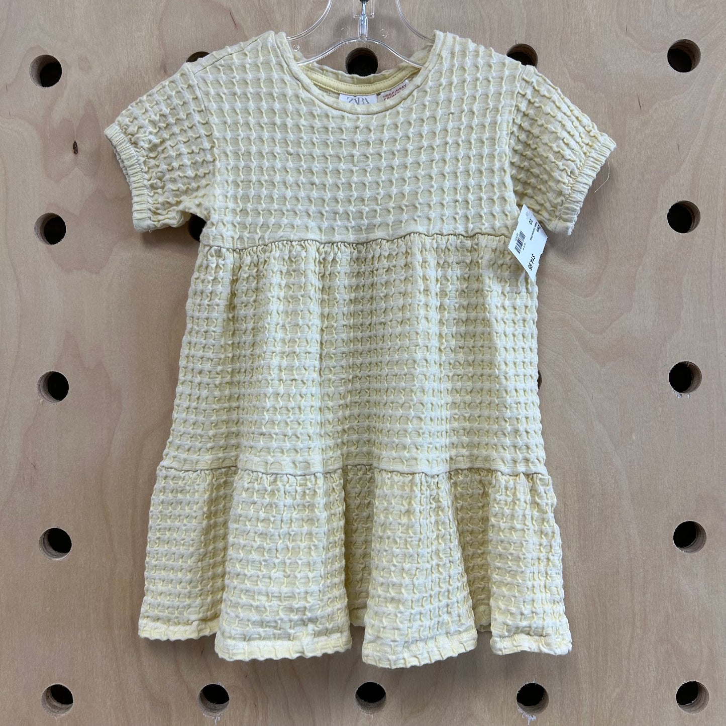 Yellow Textured Dress