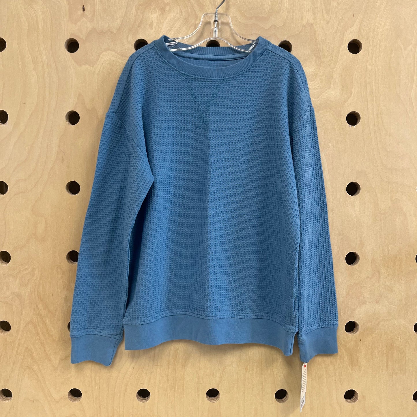 Blue Waffle Knit Shirt NEW!