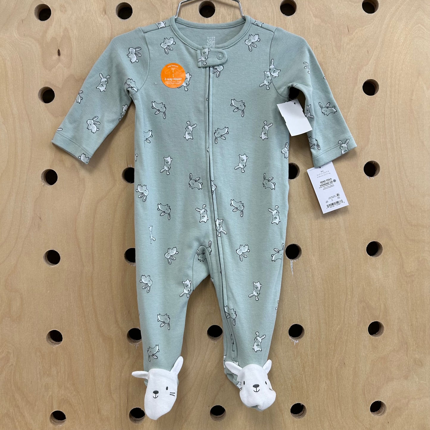 Mint Bunny Footies NEW!
