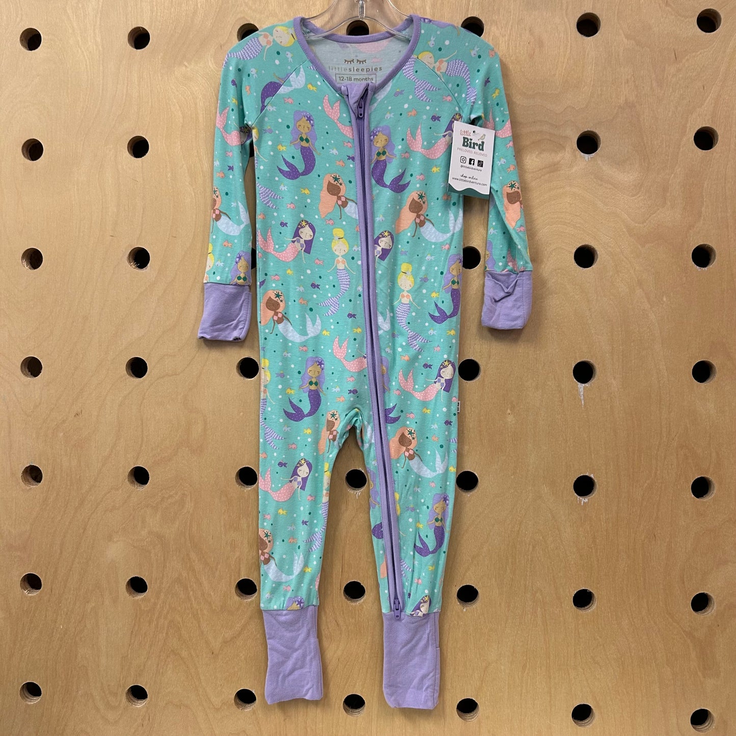 Teal Mermaid Bamboo Zippy