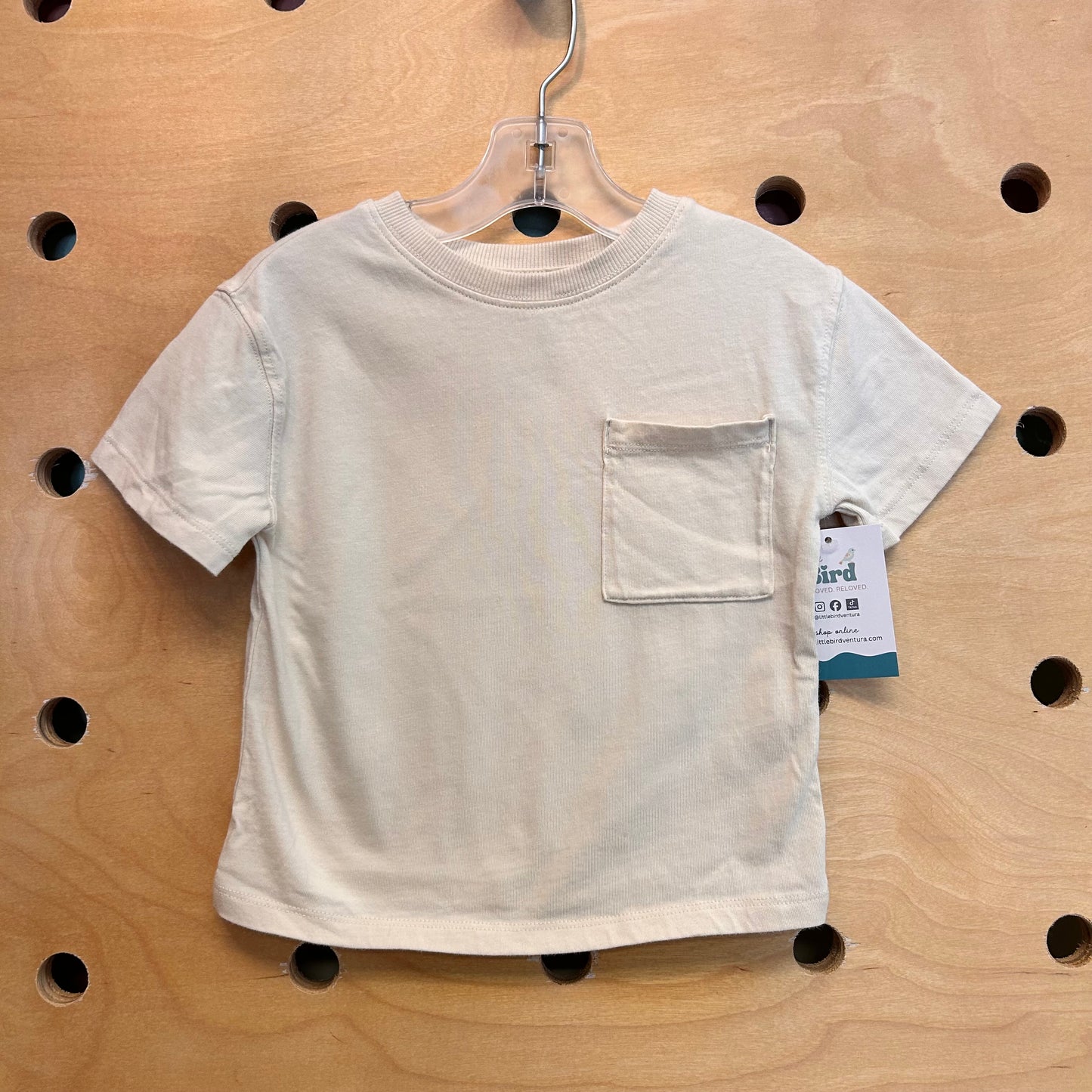Organic Cream Pocket Tee
