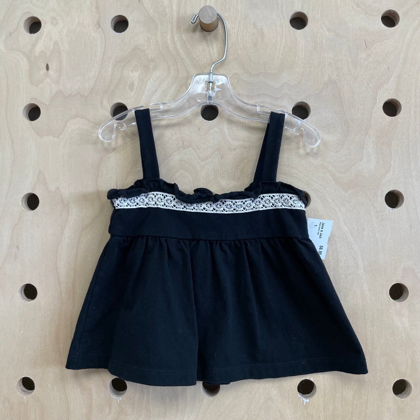 Black Ruffle Tank