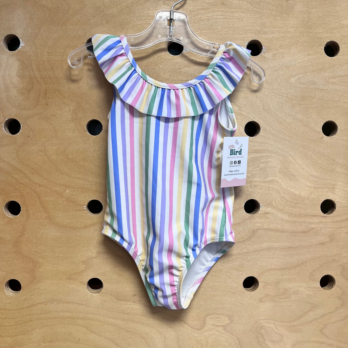 Pastels Striped Swimsuit