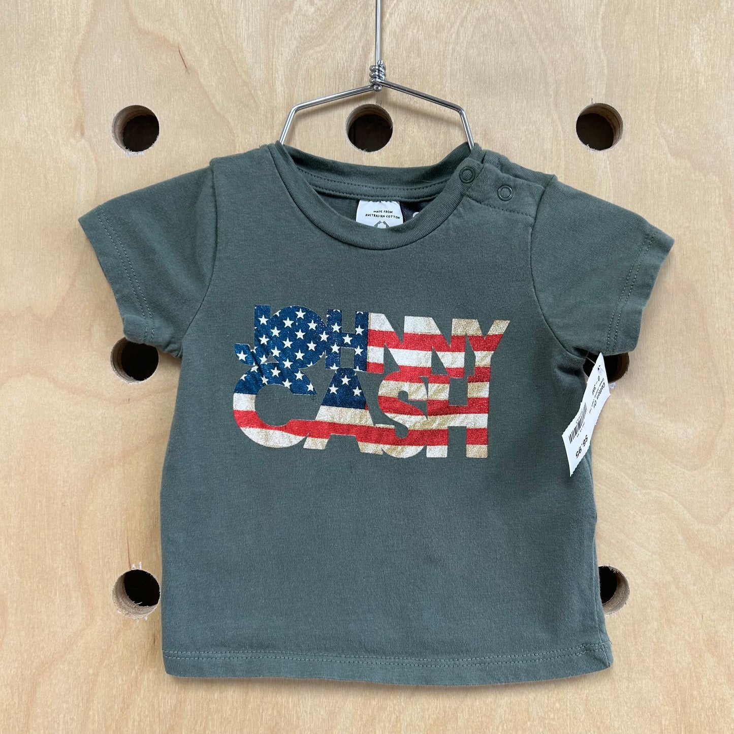 Grey Johnny Cash Tee