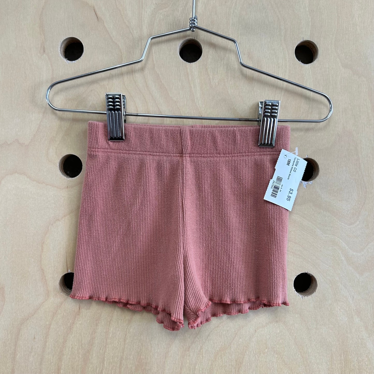 Terracotta Ribbed Shorts