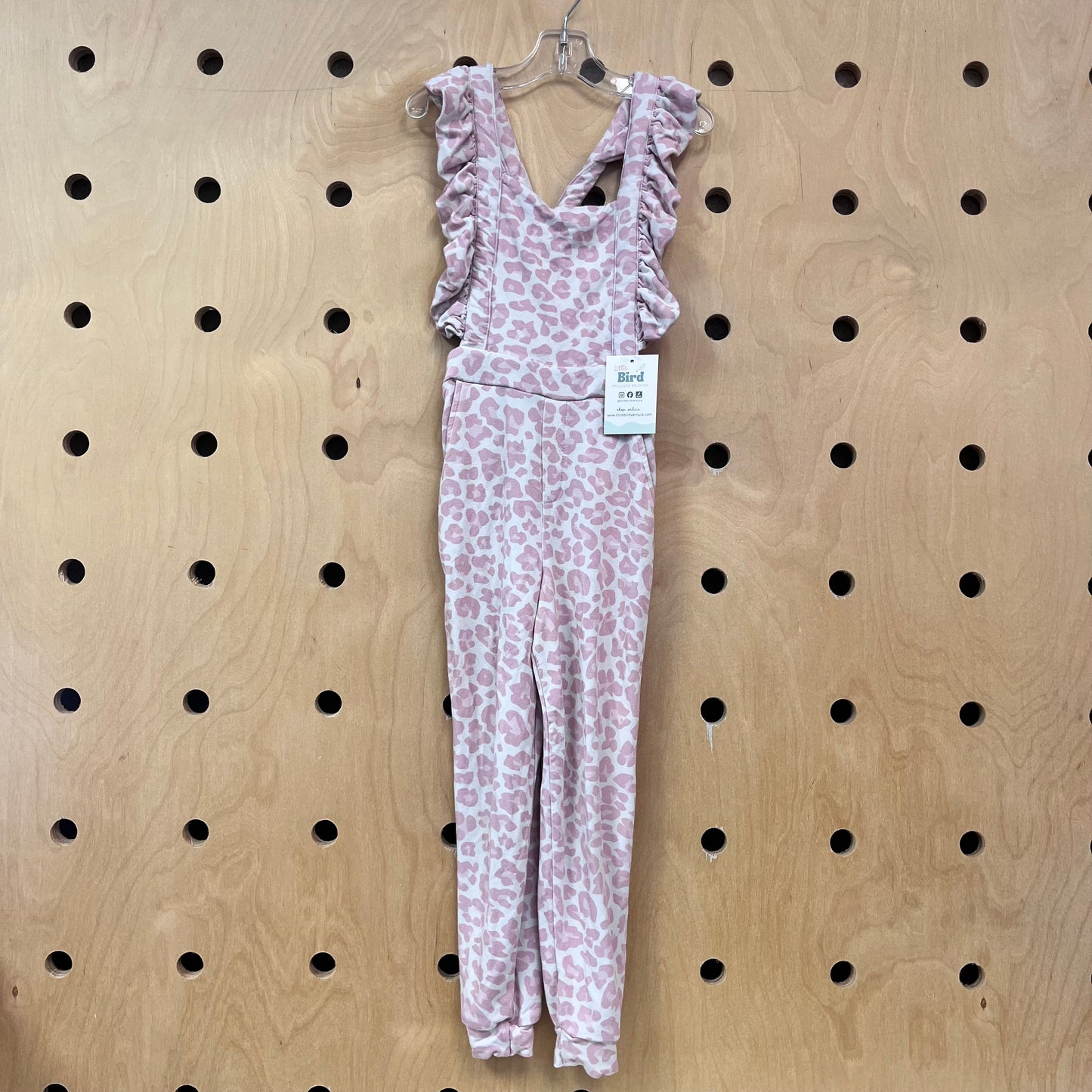 Pink Leopard Bamboo Romper