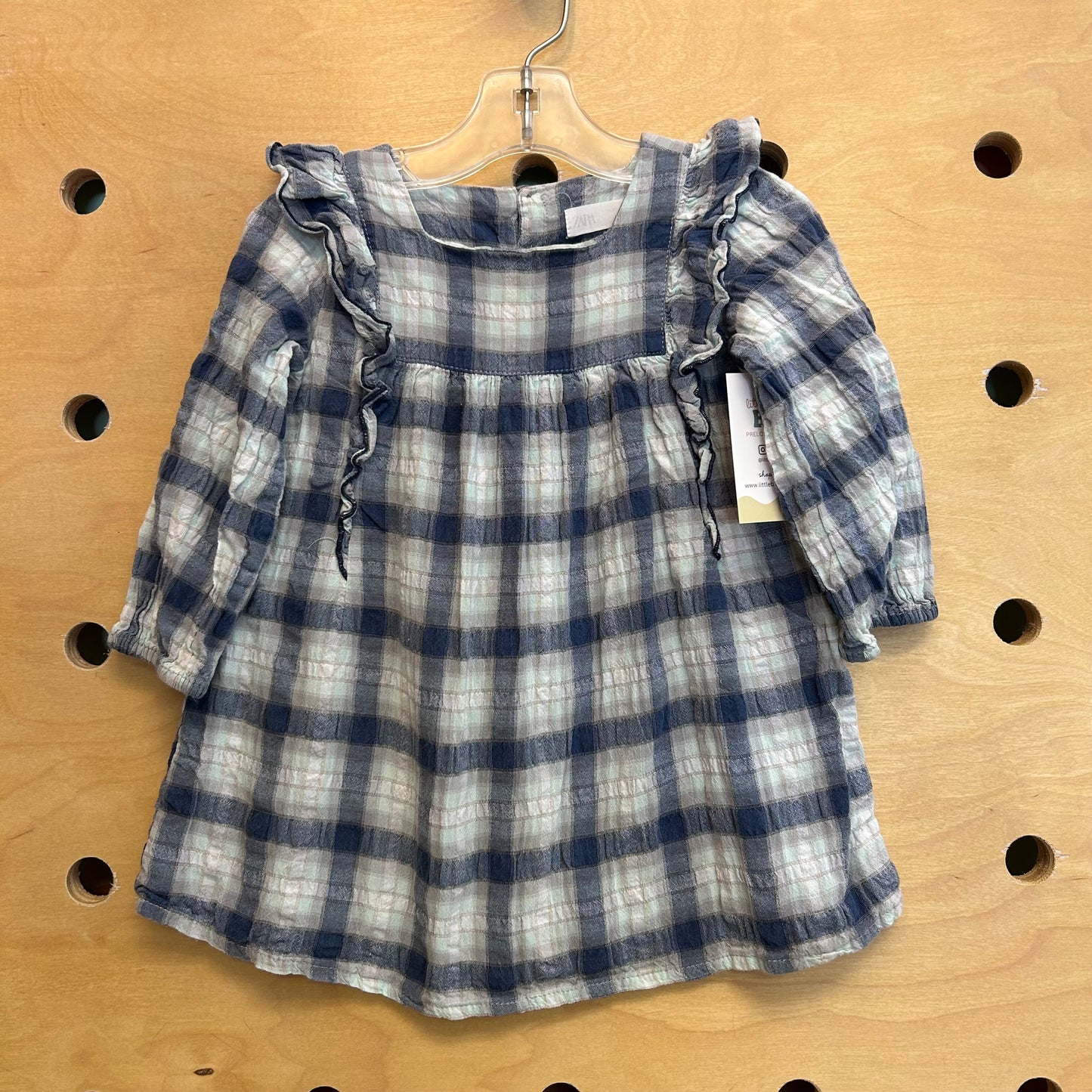 Blue Plaid Dress