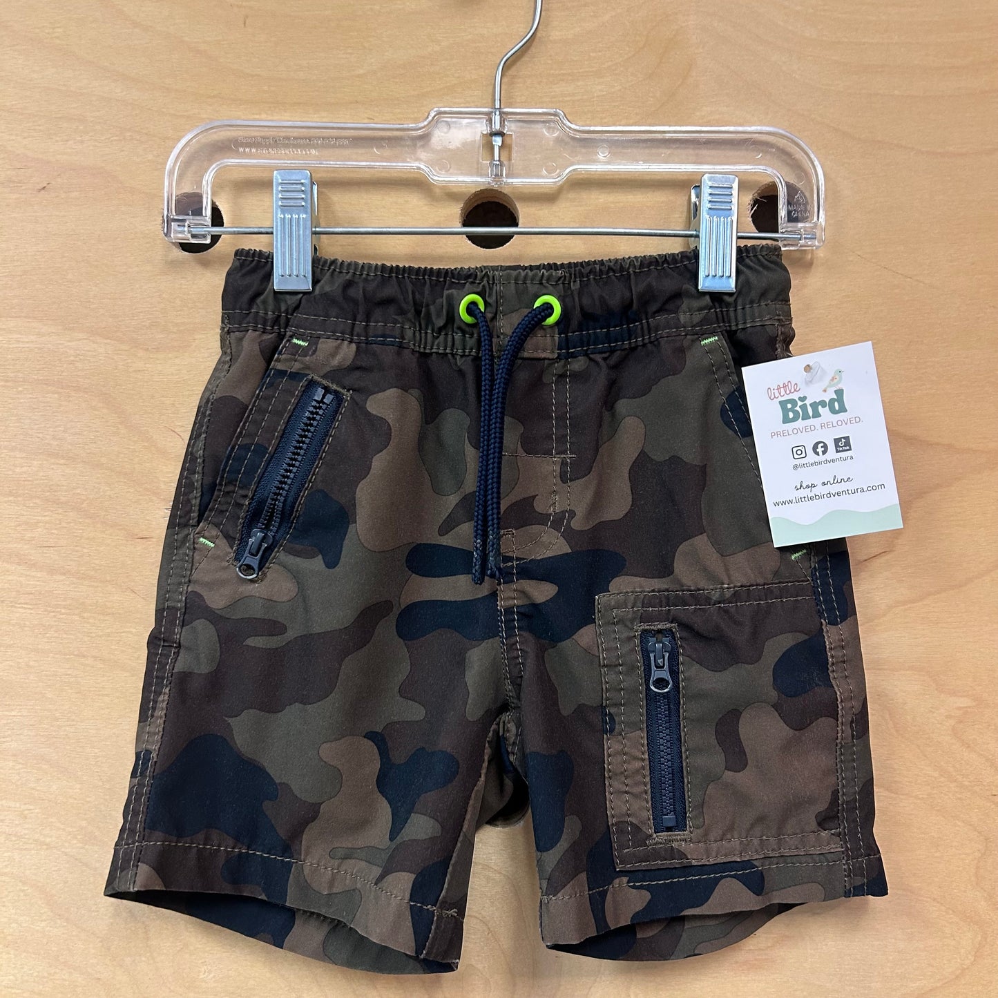 Camo Drawstring Shorts