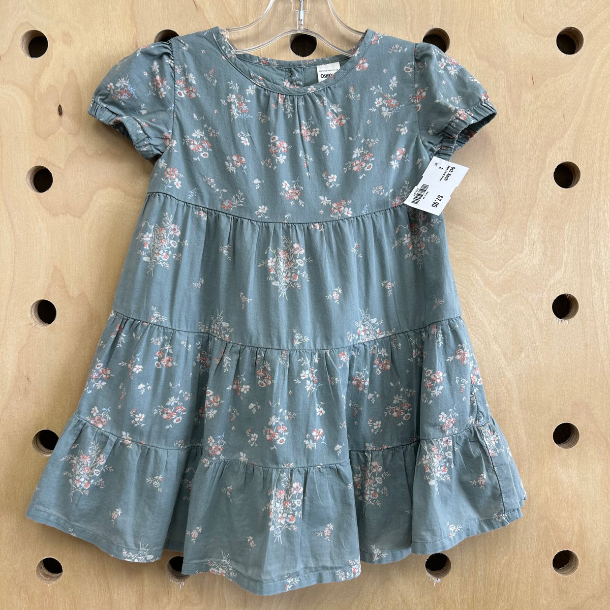 Sage Floral Dress