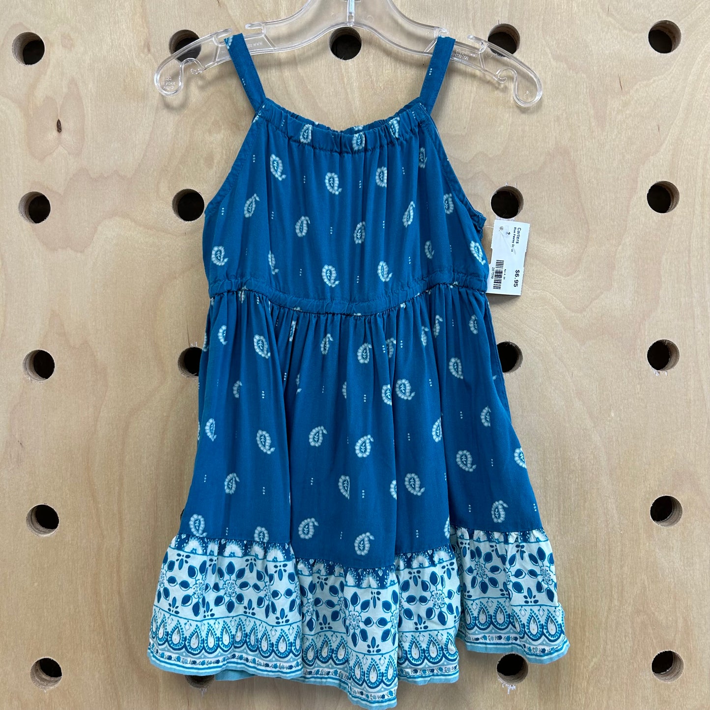 Blue Paisley Dress