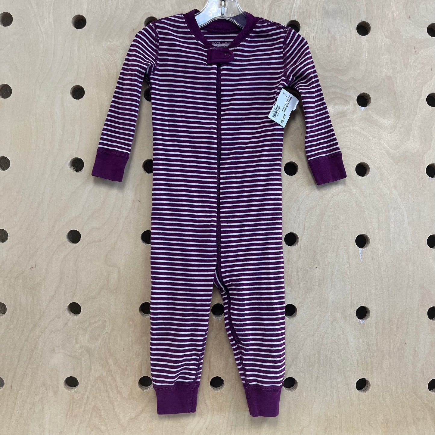 Plum Striped Organic Pajamas