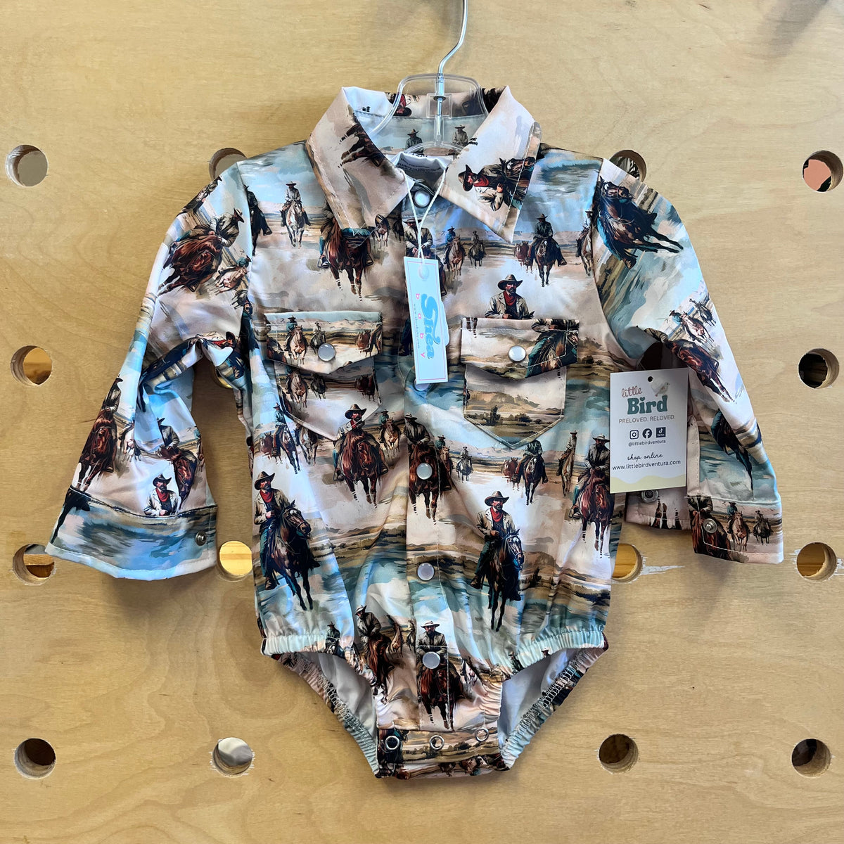 Western Snap Romper NEW!