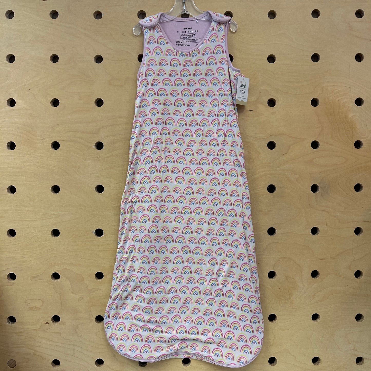 Pink Bamboo Rainbows Wearable Blanket