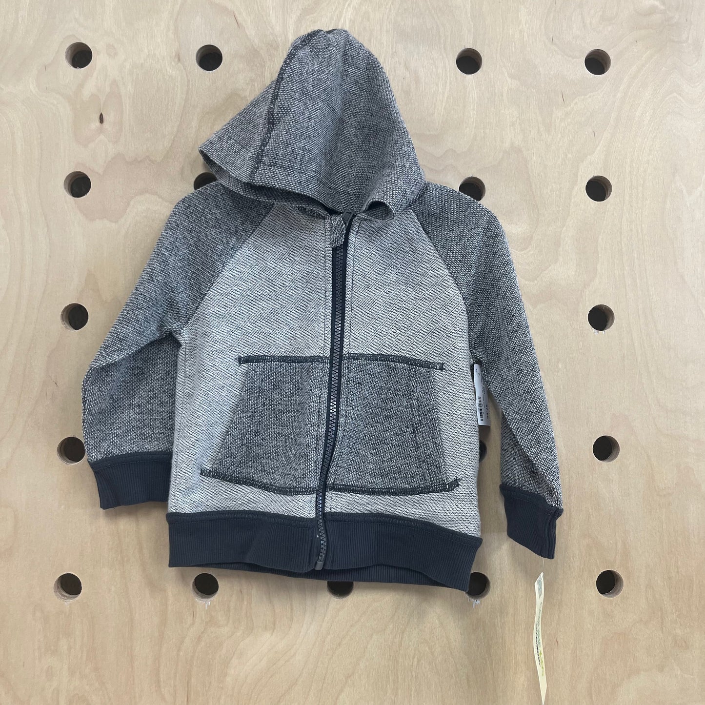 Grey French Terry Zip Hoodie NEW!