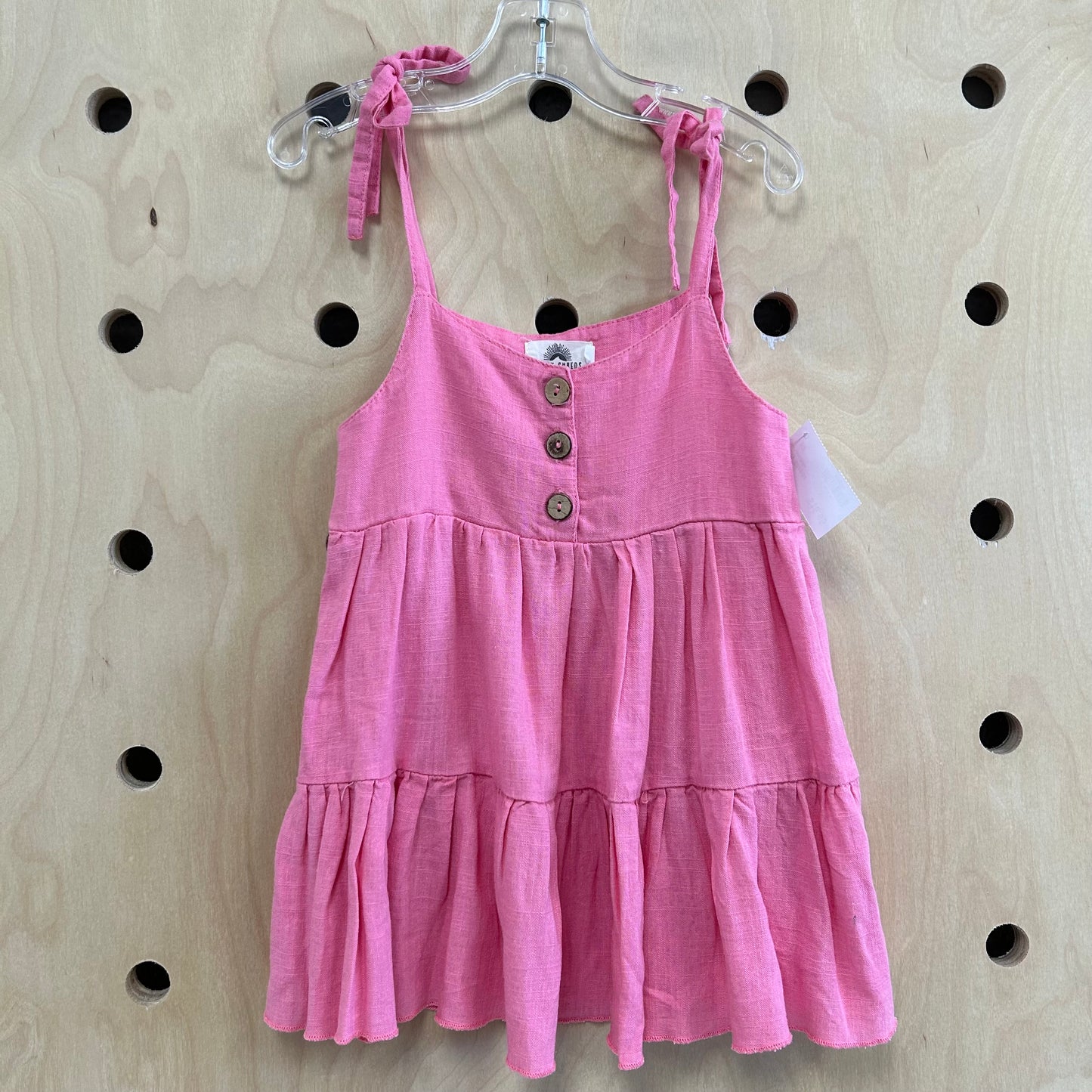 Pink Linen Dress