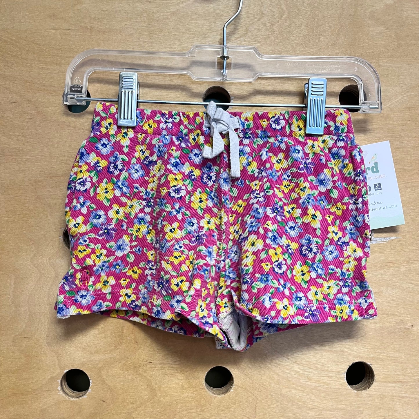Pink Floral Shorts