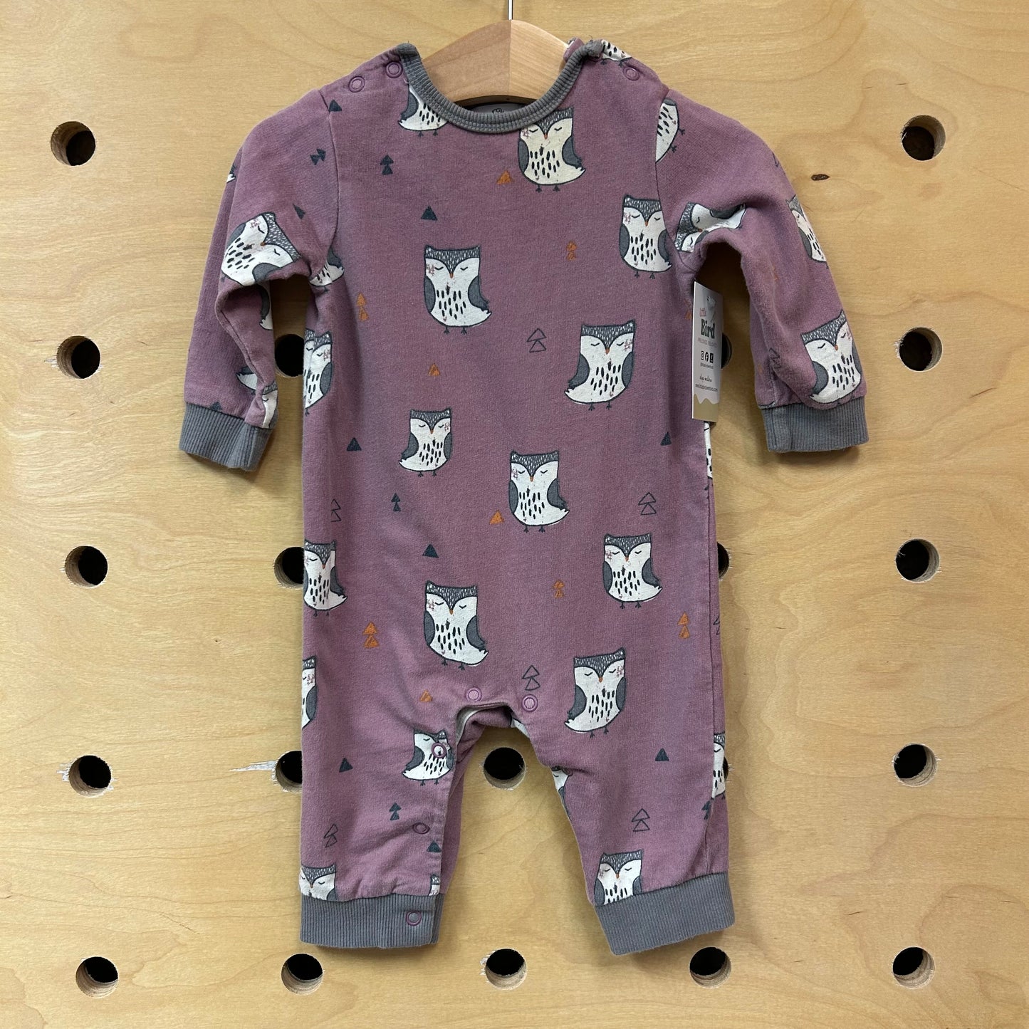 Purple Owls Romper