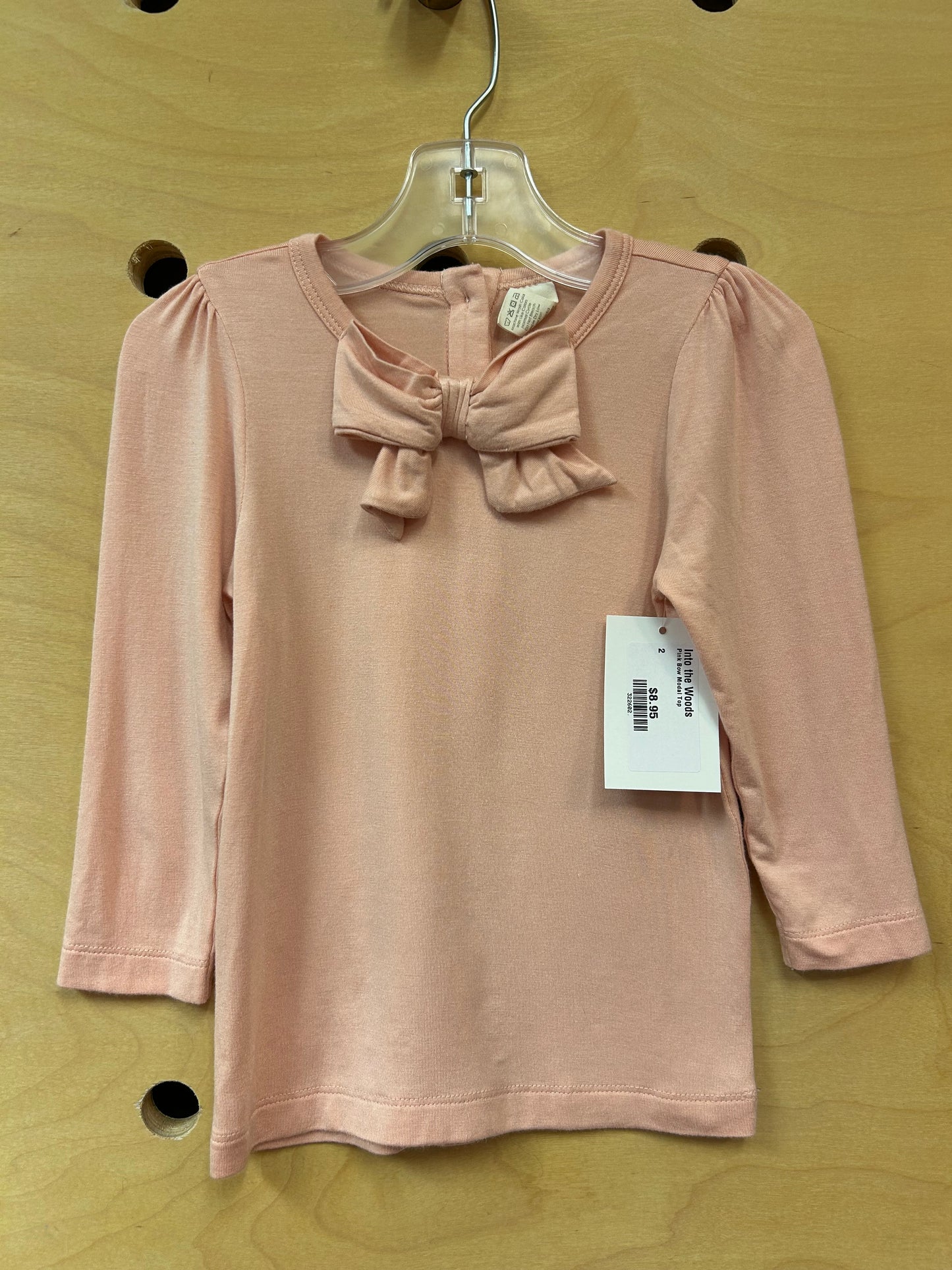 Pink Bow Modal Top