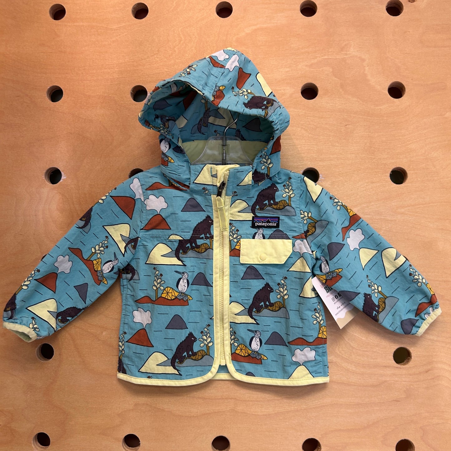 Baby Baggies Jacket Blue Geo
