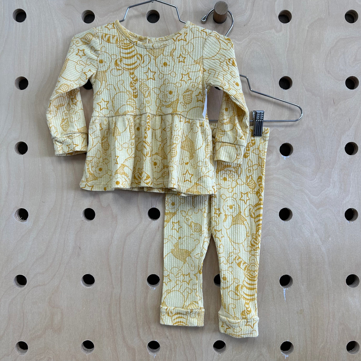 Yellow Ribbed Winnie Outfit