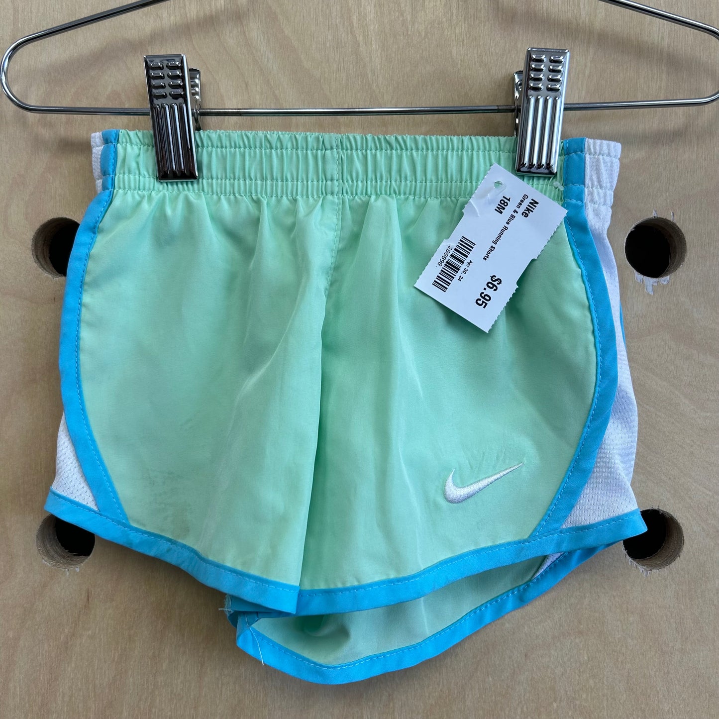 Green & Blue Running Shorts