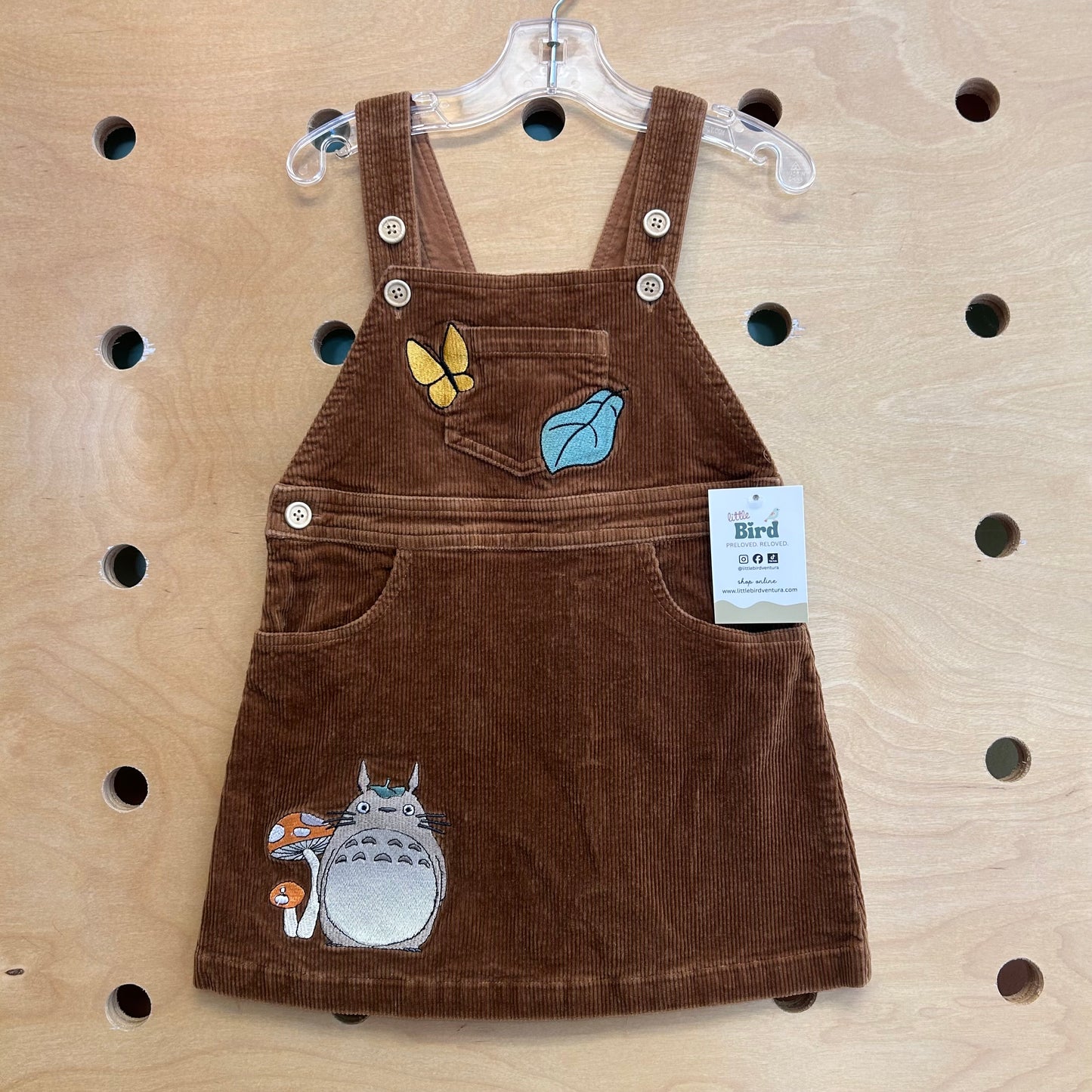 Brown Embroidered Cord Jumper
