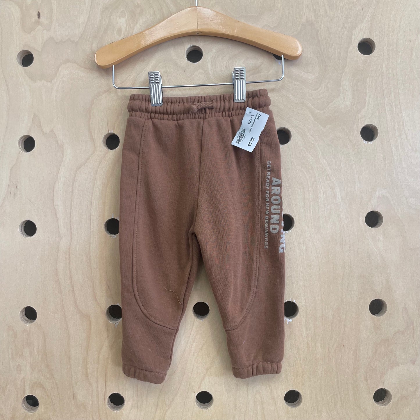 Brown Keep Moving Joggers