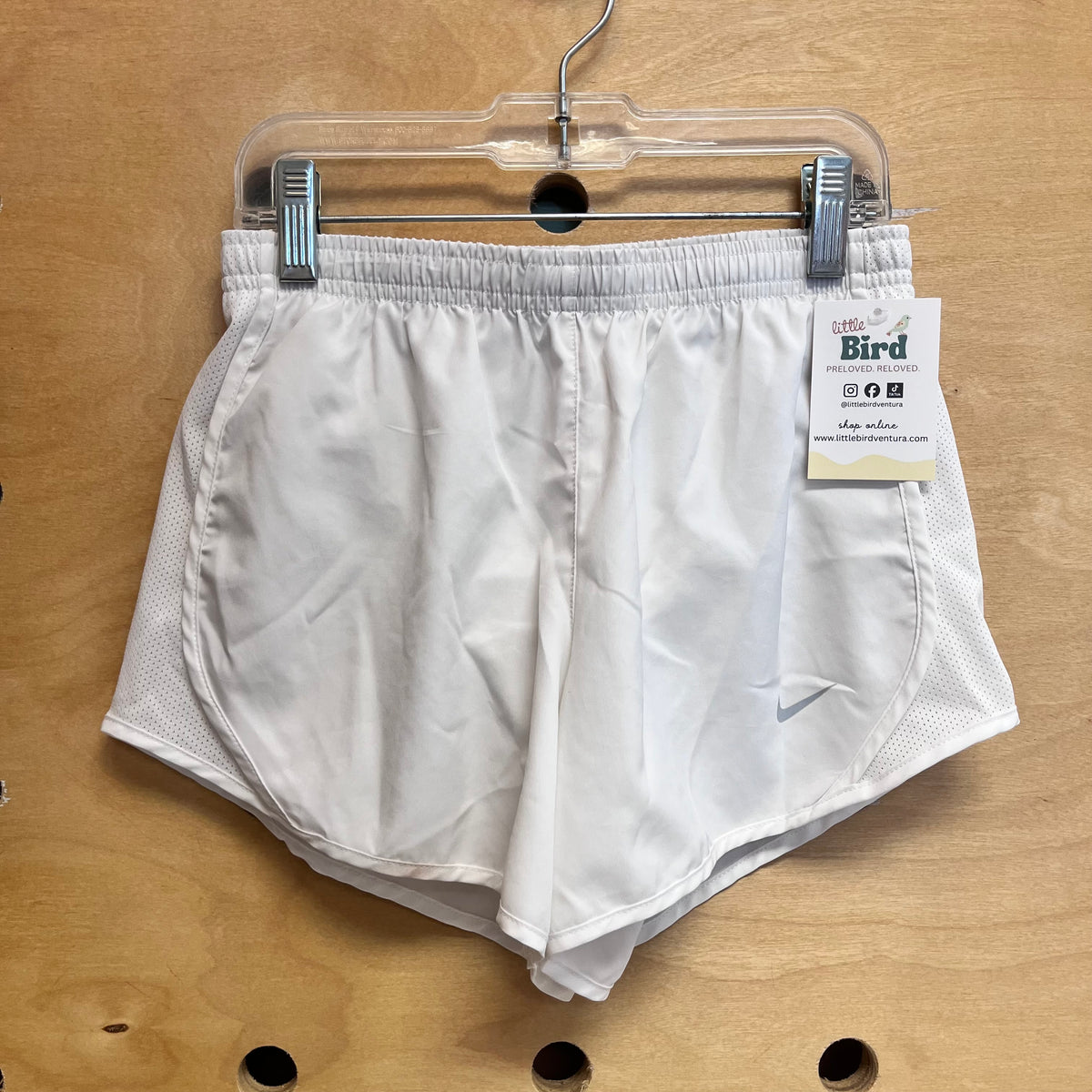 White Dri-Fit Athletic Shorts