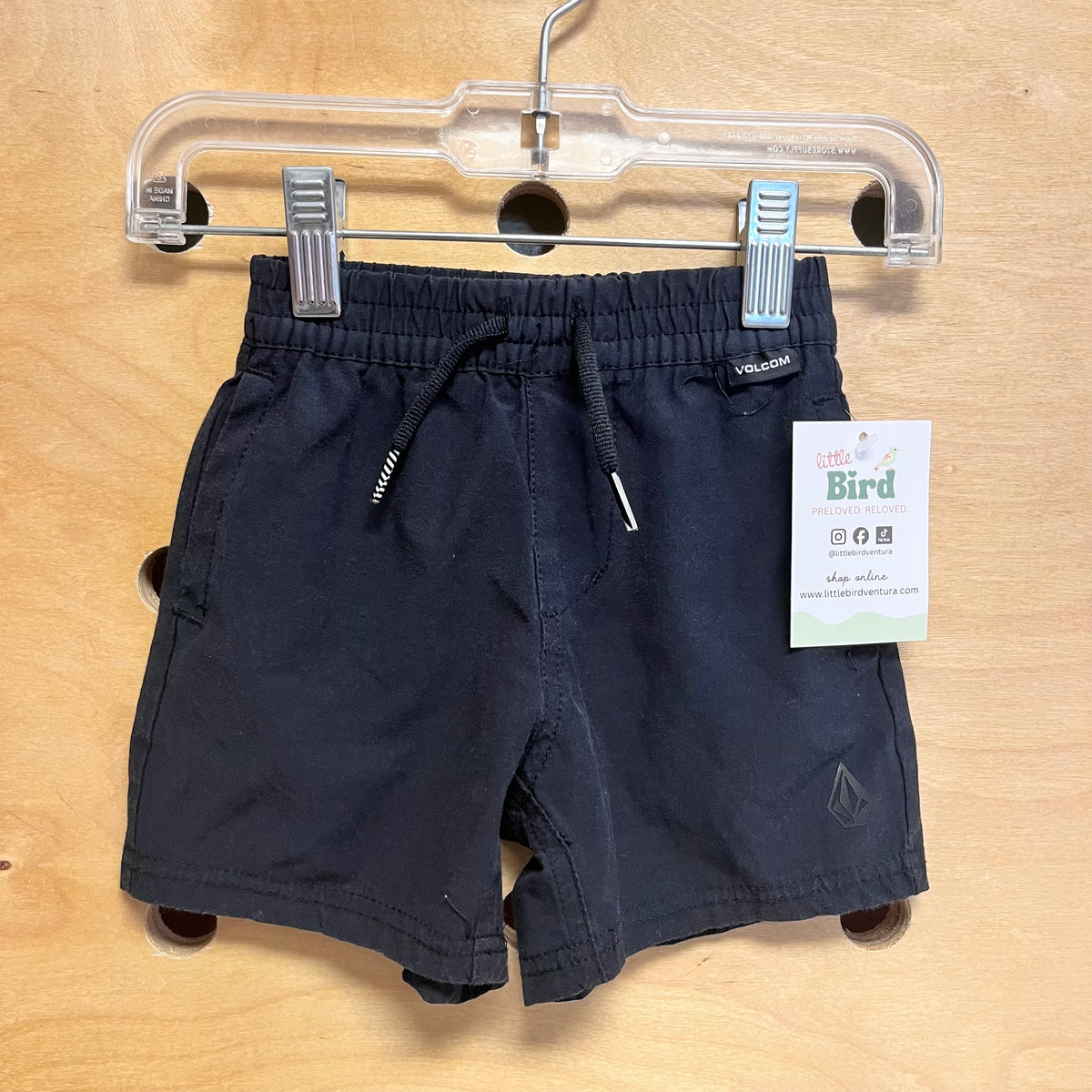 Black Drawstring Shorts