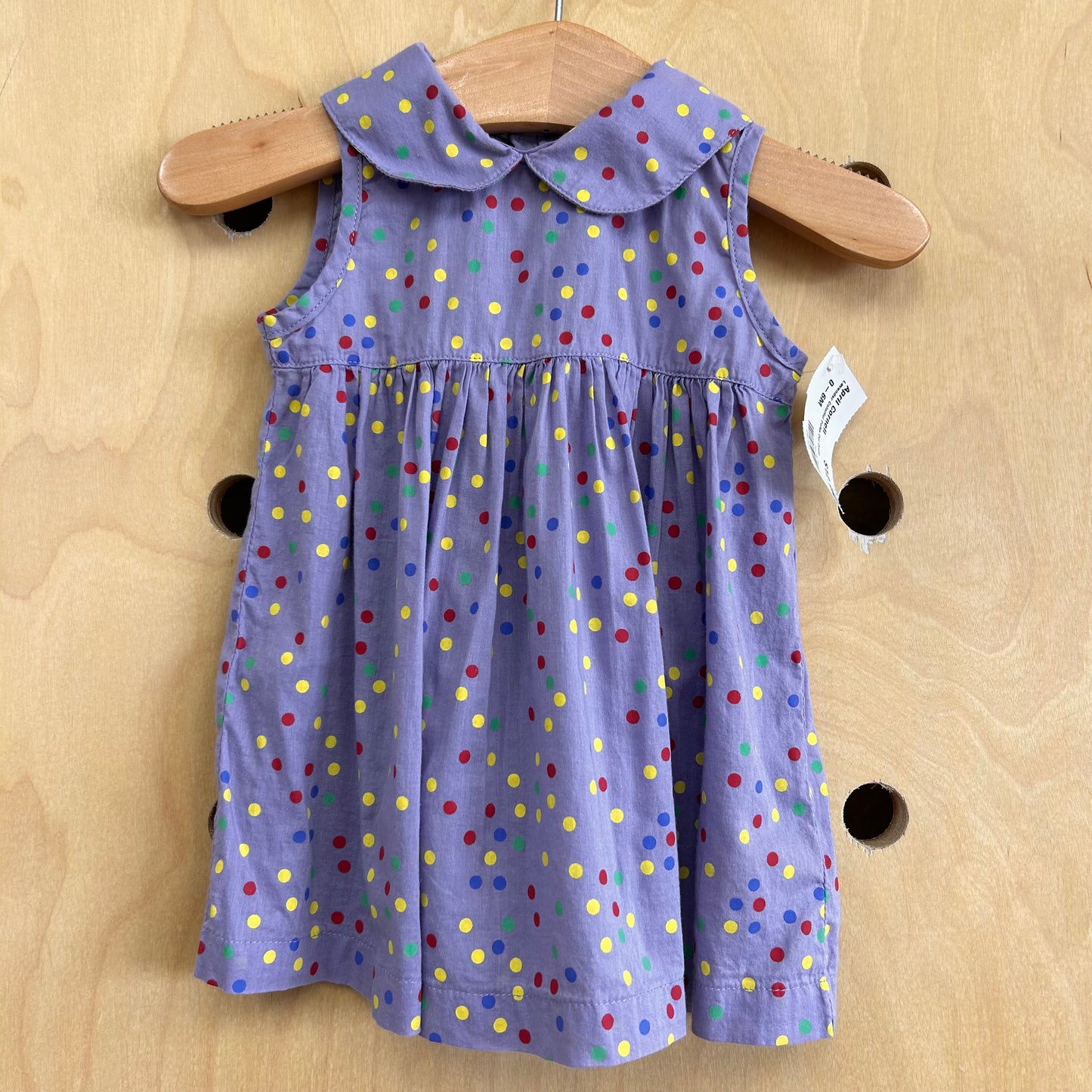 Lavender Colorful Polka Dot Dress