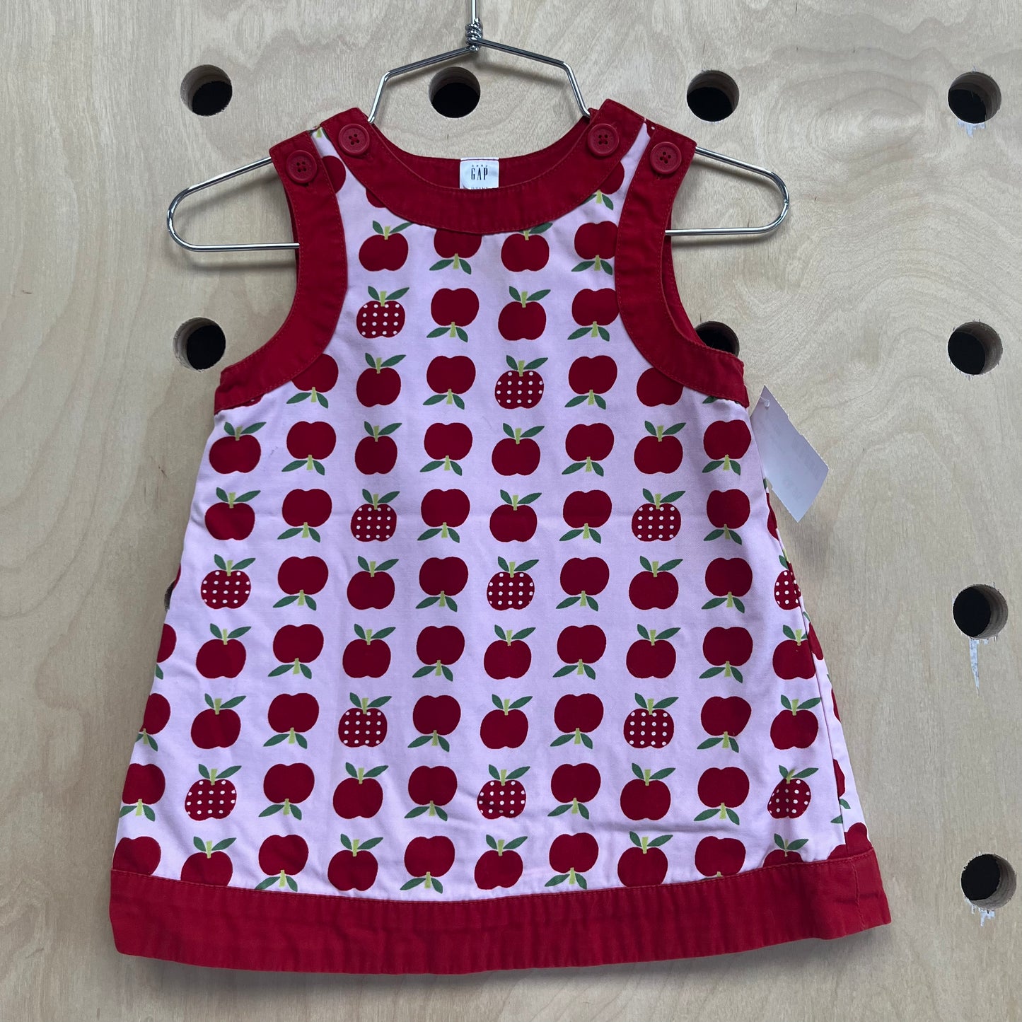 Pink & Red Apples Dress