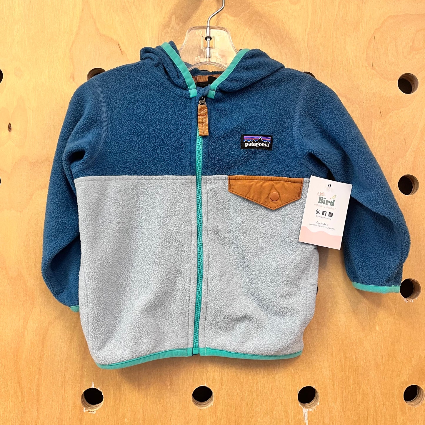 Blue Micro D Snap Jacket